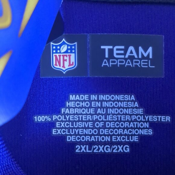 Baltimore Ravens NFL Team Apparel Mens Purple Polo 2XL Moisture Wicking Stretch - Picture 8 of 15